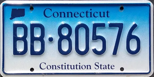 CONNECTICUT FADE LICENSE PLATE