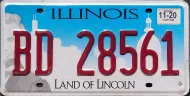 ILLINOIS SKYLINE LICENSE PLATE