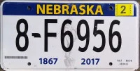 NEBRASKA SOWER LICENSE PLATE