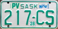 SASKATCHEWAN 2003 MOTORCYCLE LICENSE PLATE