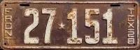 TEXAS 1928 LICENSE PLATE